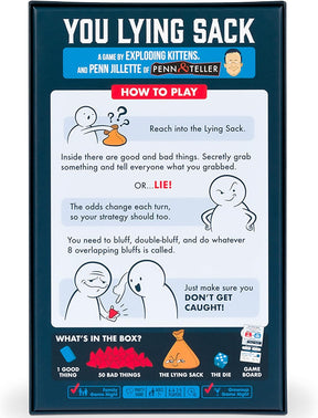 Exploding Kittens, INC. Board Games > Party Games You Lying Sack 810083043241 EKG SACK-CORE-4