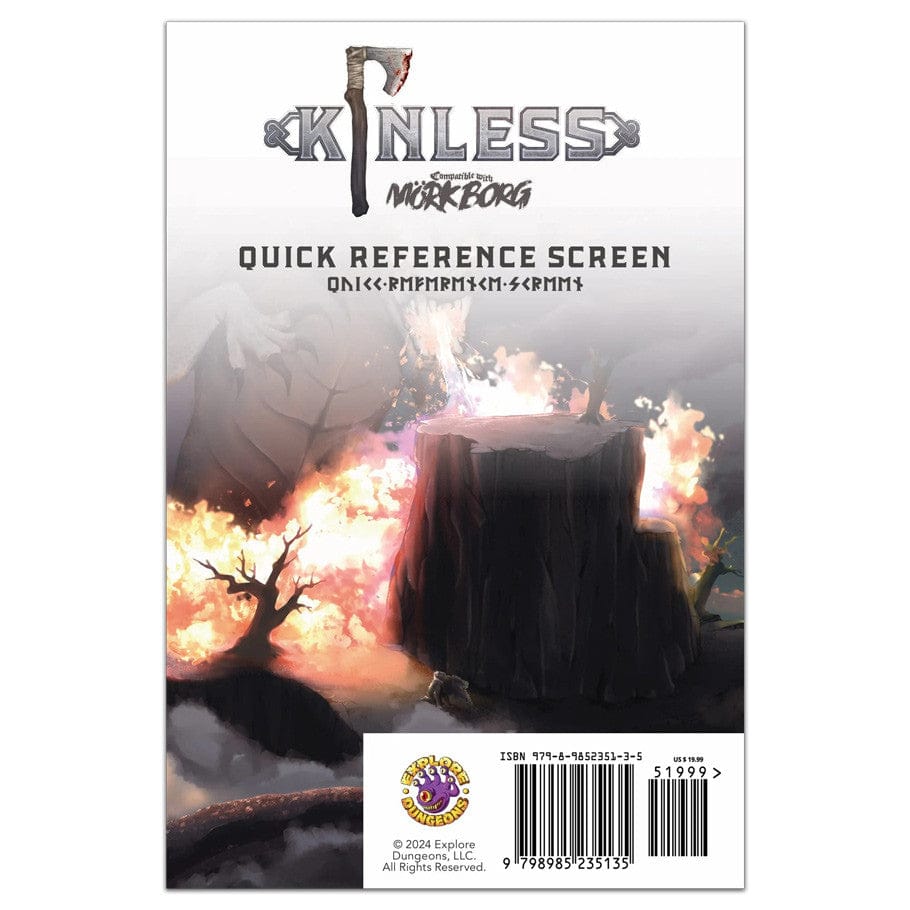 Explore Dungeons Tabletop Games > Role-Playing Games > Accessories Mork Borg: Kinless Player's Screen 9798985235135 EXD1003