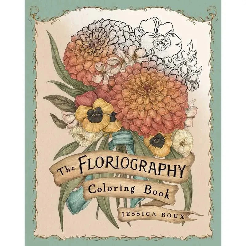 FAIRE Books > Coloring Books Floriography Coloring Book By Jessica Roux (Paperback) 9781524893910