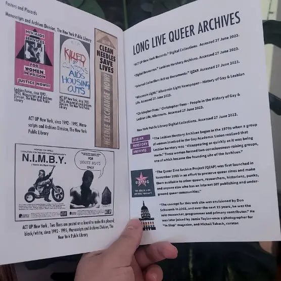 Act Up Ephemera Zine- Pins, Pamphlets and Posters from Aids
