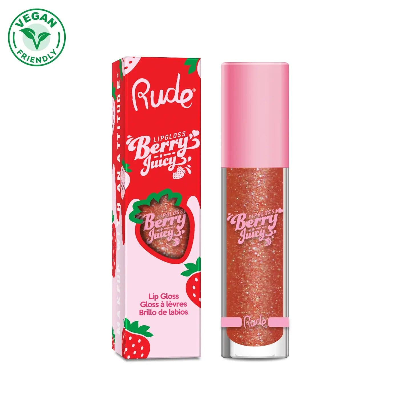 FAIRE Cosmetics > Lip Oil Rude Cosmetics: Berry Juicy Lip Gloss - So Fire 602989884062 88406