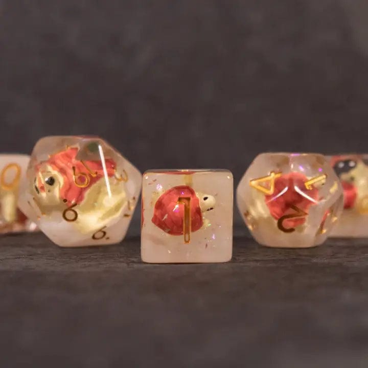 Riftgate: Brown Turtle Dice Set