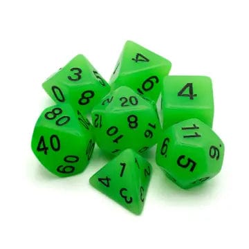 FAIRE Dice > Other Dice Riftgate- Emberlight Green Glow-in-the-Dark Dice Set 13528060