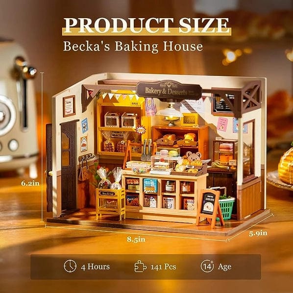 FAIRE Miniatures > Other Miniatures DIY Becka's Baking House Rolife Miniature House Wooden 6946785119046 DG161