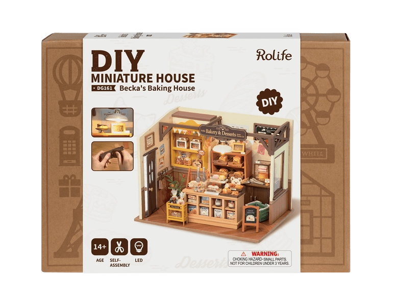 FAIRE Miniatures > Other Miniatures DIY Becka's Baking House Rolife Miniature House Wooden 6946785119046 DG161