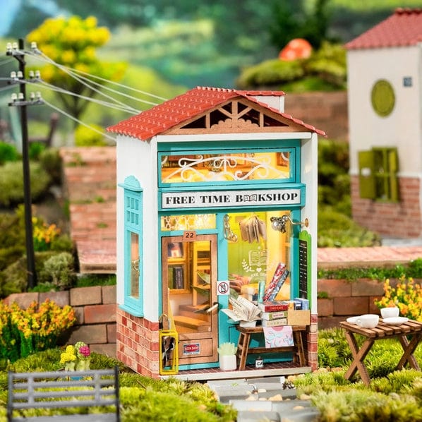 FAIRE Miniatures > Other Miniatures DIY Miniature House Kit: Free Time Bookshop 6946785117301 DS008