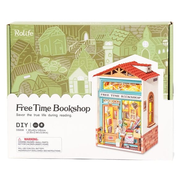 FAIRE Miniatures > Other Miniatures DIY Miniature House Kit: Free Time Bookshop 6946785117301 DS008