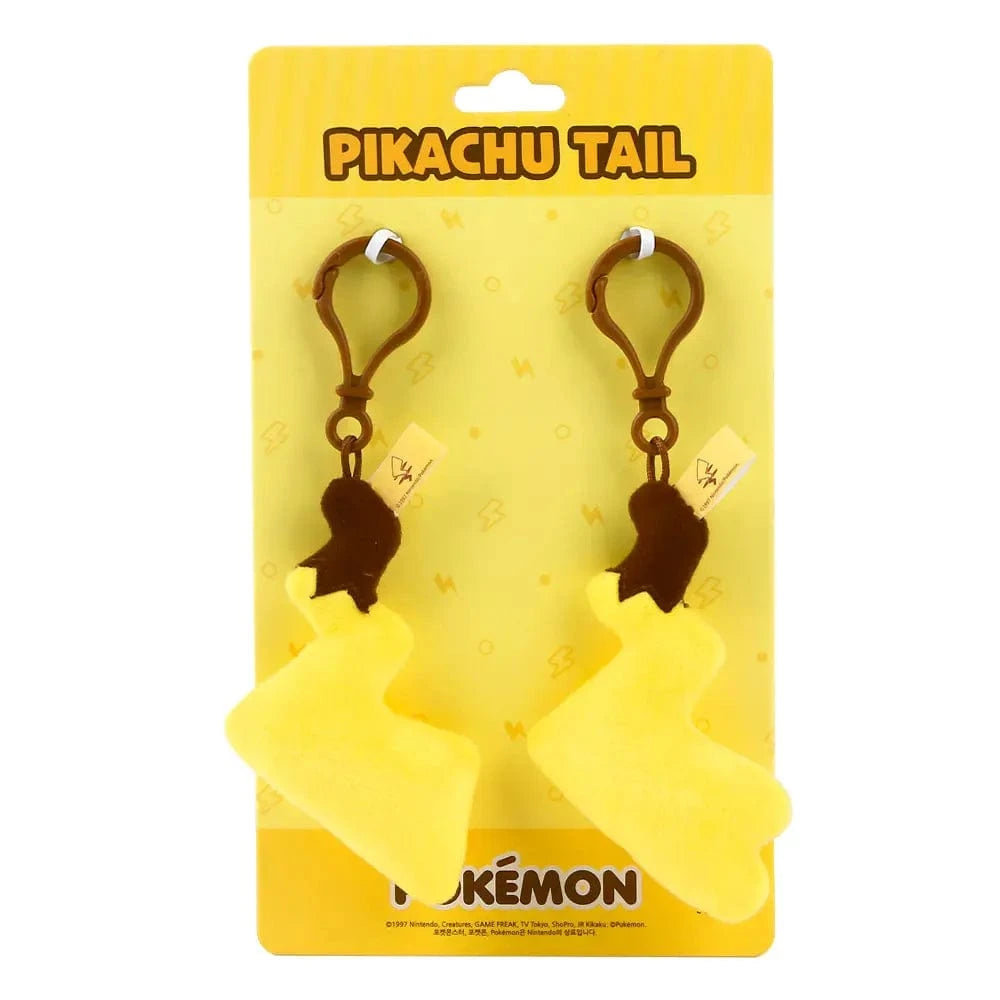 FAIRE Miscellaneous > Keychains POKEMON - PIKACHU PLUSH TAIL KEY RING 2PC BAG CHARM 8809582597289