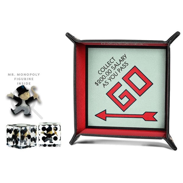 Fanroll Board Games > Accessories Monopoly Dice Tray & Mr. Monopoly Dice Bundle 687700235286 LIC11204