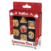 FanRoll by Metallic Dice Games Dice > Metallic Dice Games FANROLL: CHRISTMAS RESIN DICE SET: REINDEER AND SANTA 605468226537 FR1711