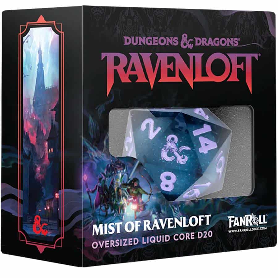 FanRoll by Metallic Dice Games Dice > Metallic Dice Games FANROLL: DUNGEONS AND DRAGONS: MISTS OF RAVENLOFT OVERSIZED LIQUID CORE D20 605468306765 FR10985
