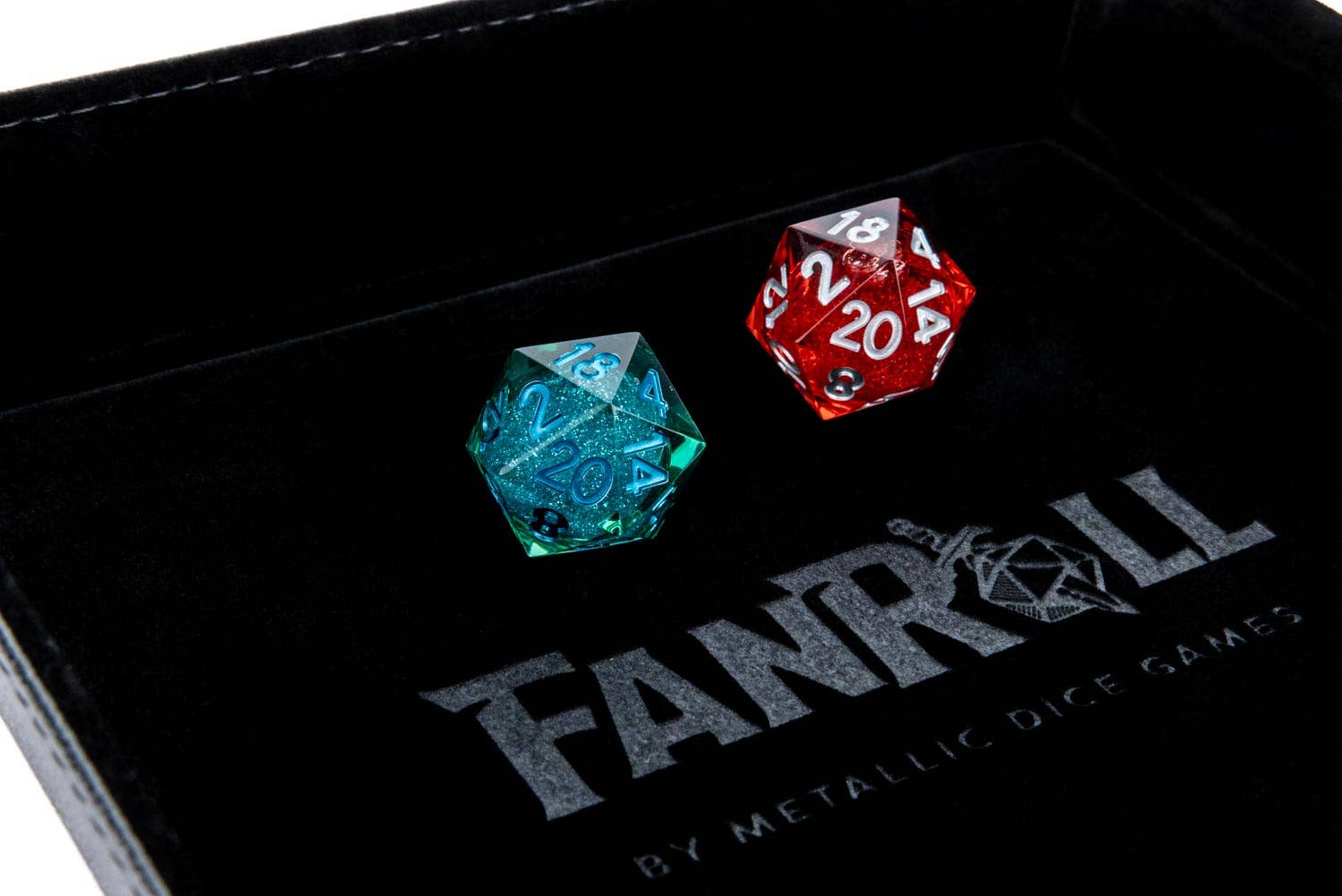 FanRoll by Metallic Dice Games Dice > Metallic Dice Games Misfit Liquid Core D20 2 pack 687700235835 9207