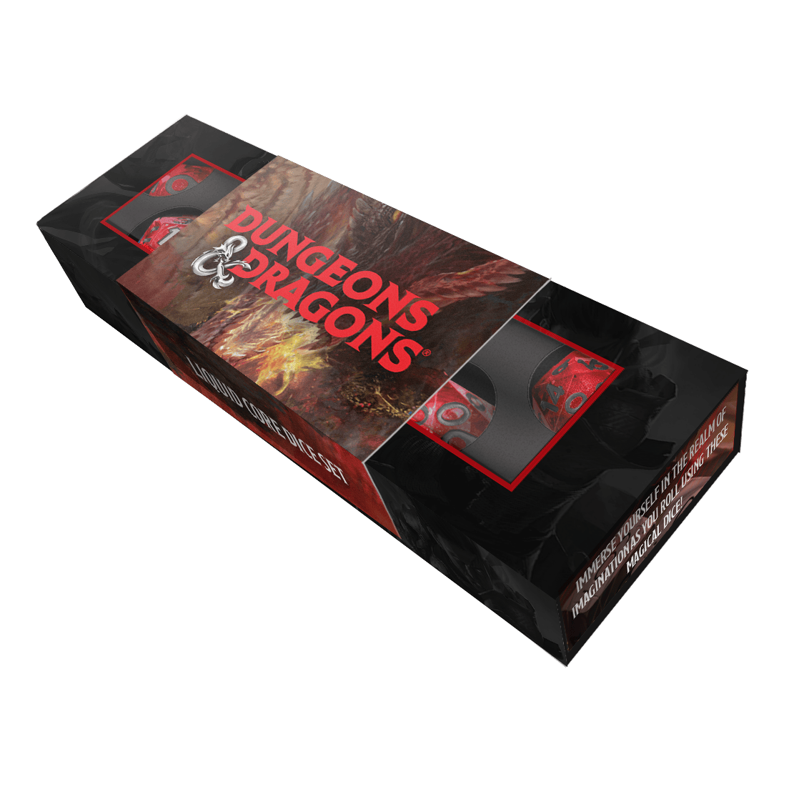 FanRoll by Metallic Dice Games Dungeons & Dragons Liquid Core Dice Set 687700234876 10969
