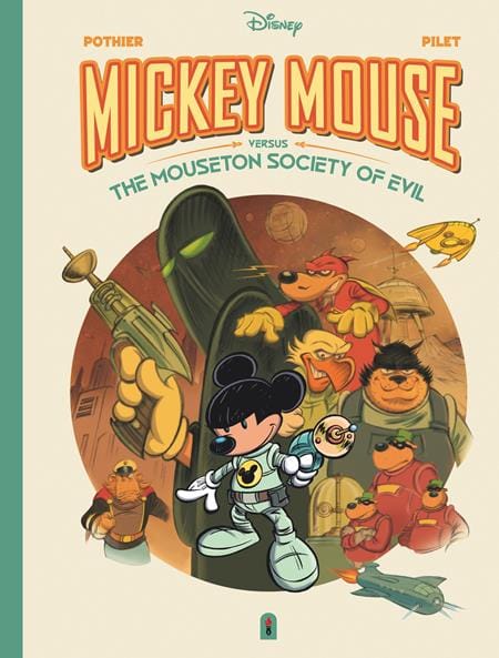 Fantagraphics Books Graphic Novel WALT DISNEYS MICKEY MOUSE VERSUS THE MOUSETON SOCIETY OF EVIL HC 9798875001703 0226FB8333