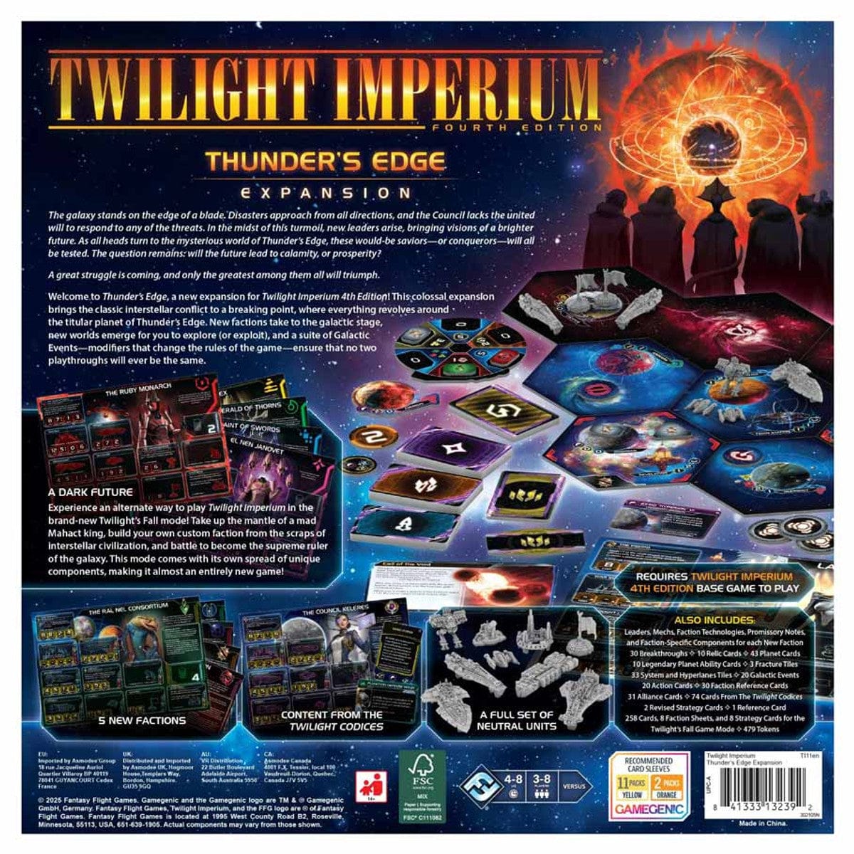 Fantasy Flight Games Board Games > Expansion Twilight Imperium: Thunder's Edge Expansion 841333132392 FFGTI11