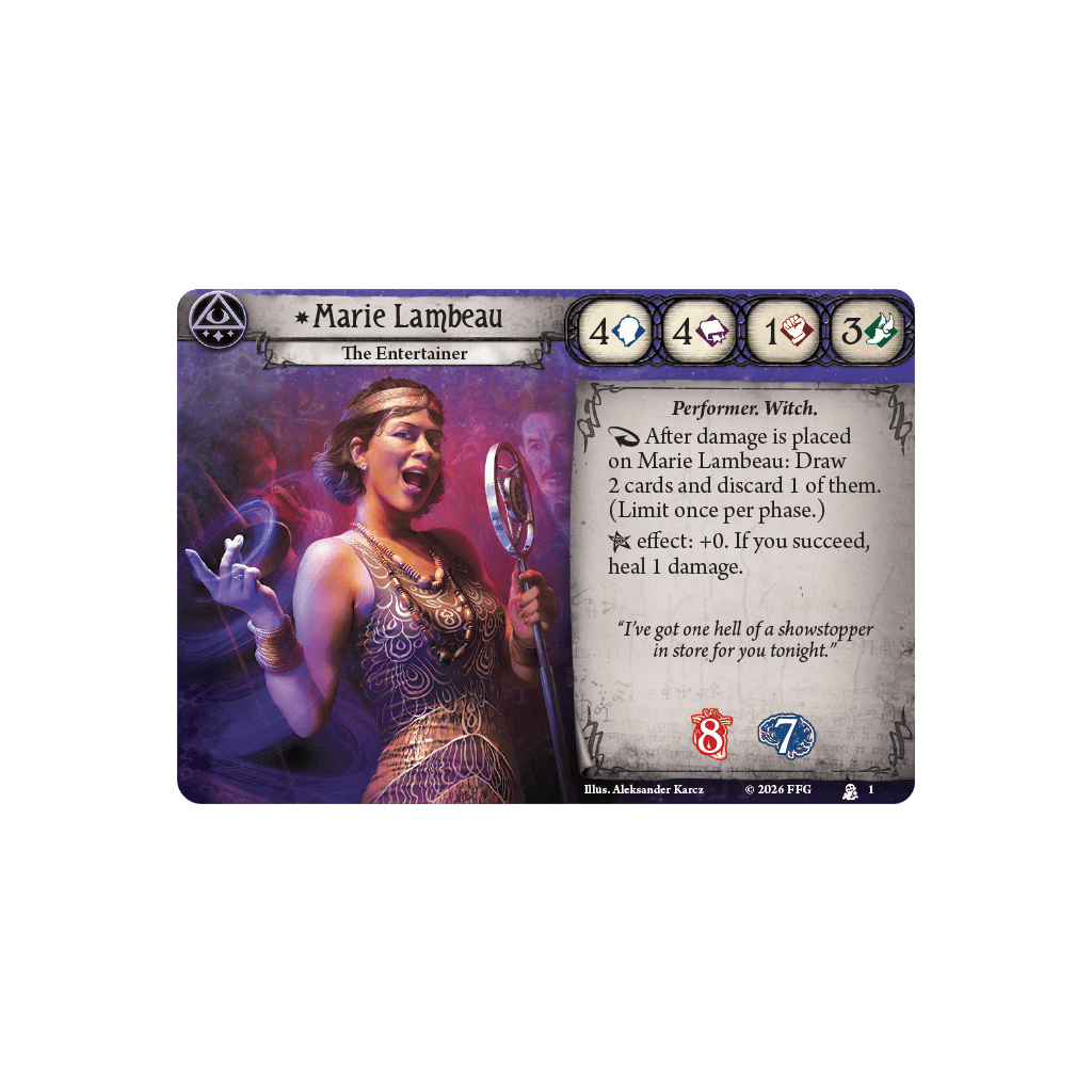 Fantasy Flight Games Board Games > Expansions Arkham Horror: The Card Game - Marie Lambeau Investigator Deck 841333133177 AHC104EN