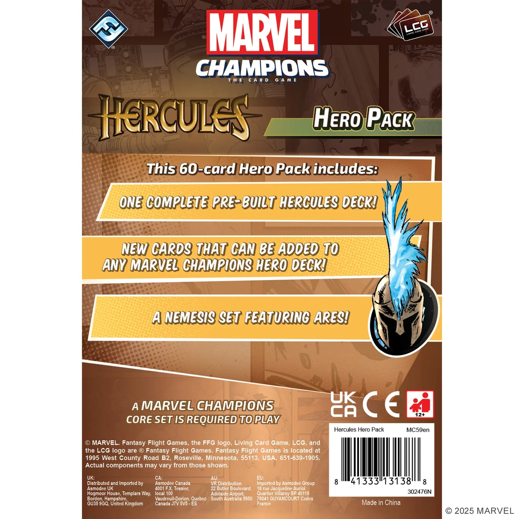 Fantasy Flight Games Board Games > Expansions Marvel Champions: The Card Game - Hercules Hero Pack 841333131388 MC59EN