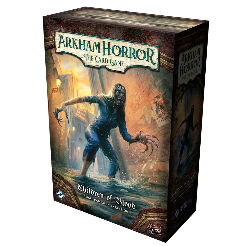 Fantasy Flight Games Tabletop Games > Large Box Games > Expansions Arkham Horror: The Card Game – Children of Blood Small Campaign Expansion 841333133740 AHC106EN