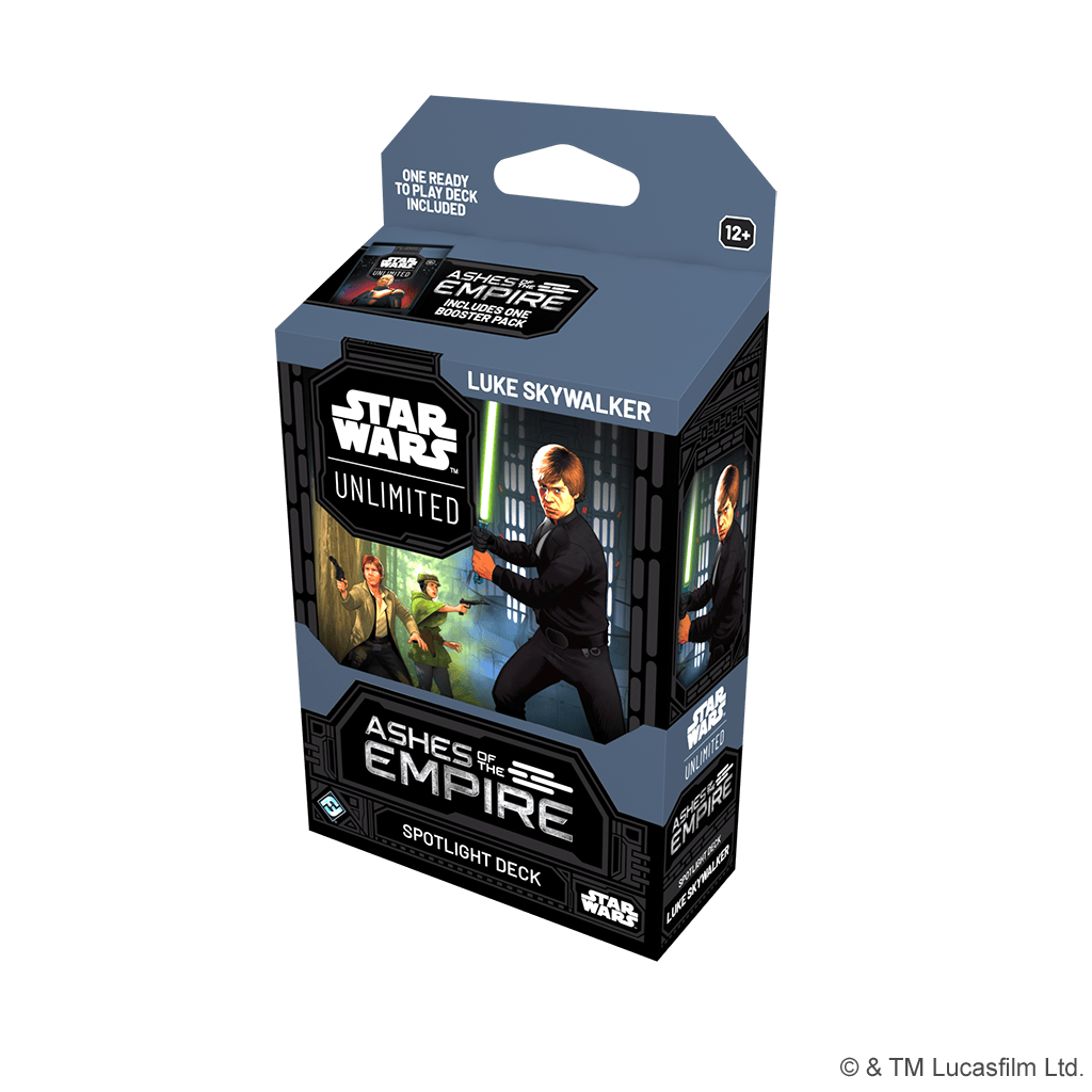 Fantasy Flight Games Trading Card Games Luke Skywalker Star Wars: Unlimited - Ashes of the Empire: Starter Deck 841333135980 SWH0810EN