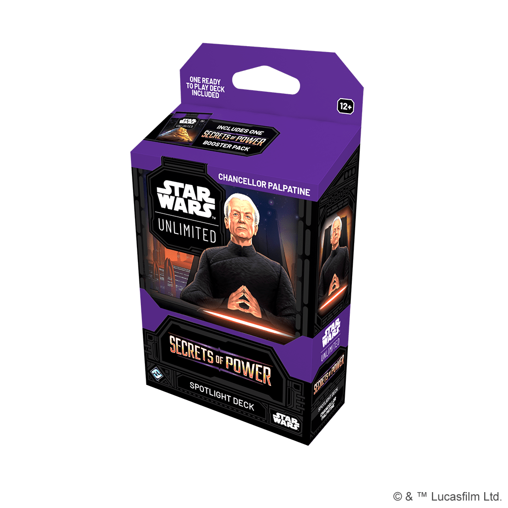 Fantasy Flight Games Trading Card Games > Star Wars Unlimited Chancellor Palpatine Star Wars: Unlimited - Secrets of Power: Spotlight Deck Display SWH0610EN-2
