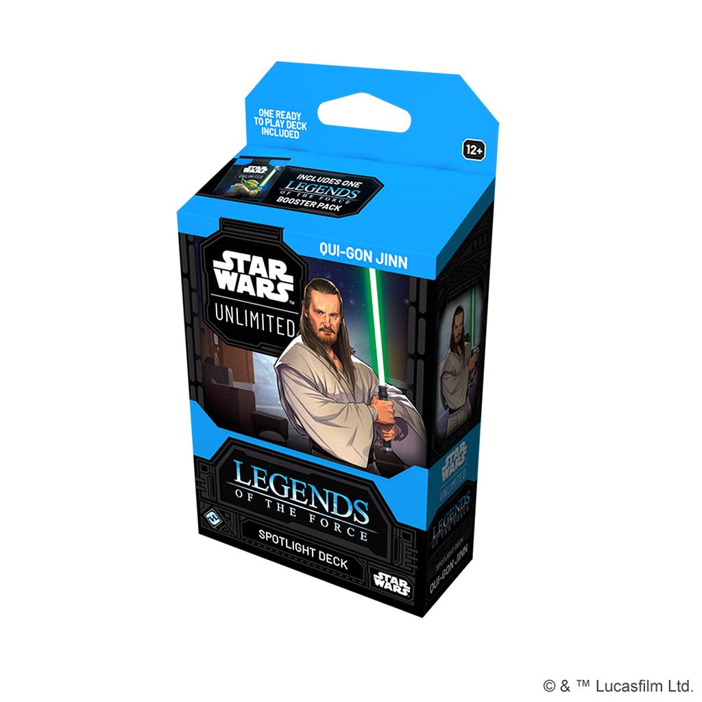 Fantasy Flight Games Trading Card Games > Star Wars Unlimited QUI-GON JINN Star Wars: Unlimited - Legends of the Force: Spotlight Deck 841333131340 SWH0510EN-1