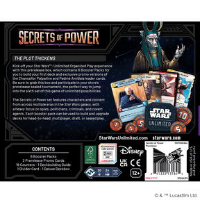 Fantasy Flight Games Trading Card Games > Star Wars Unlimited Star Wars: Unlimited - Secrets of Power: Prerelease Box 841333131845 SWH0604EN
