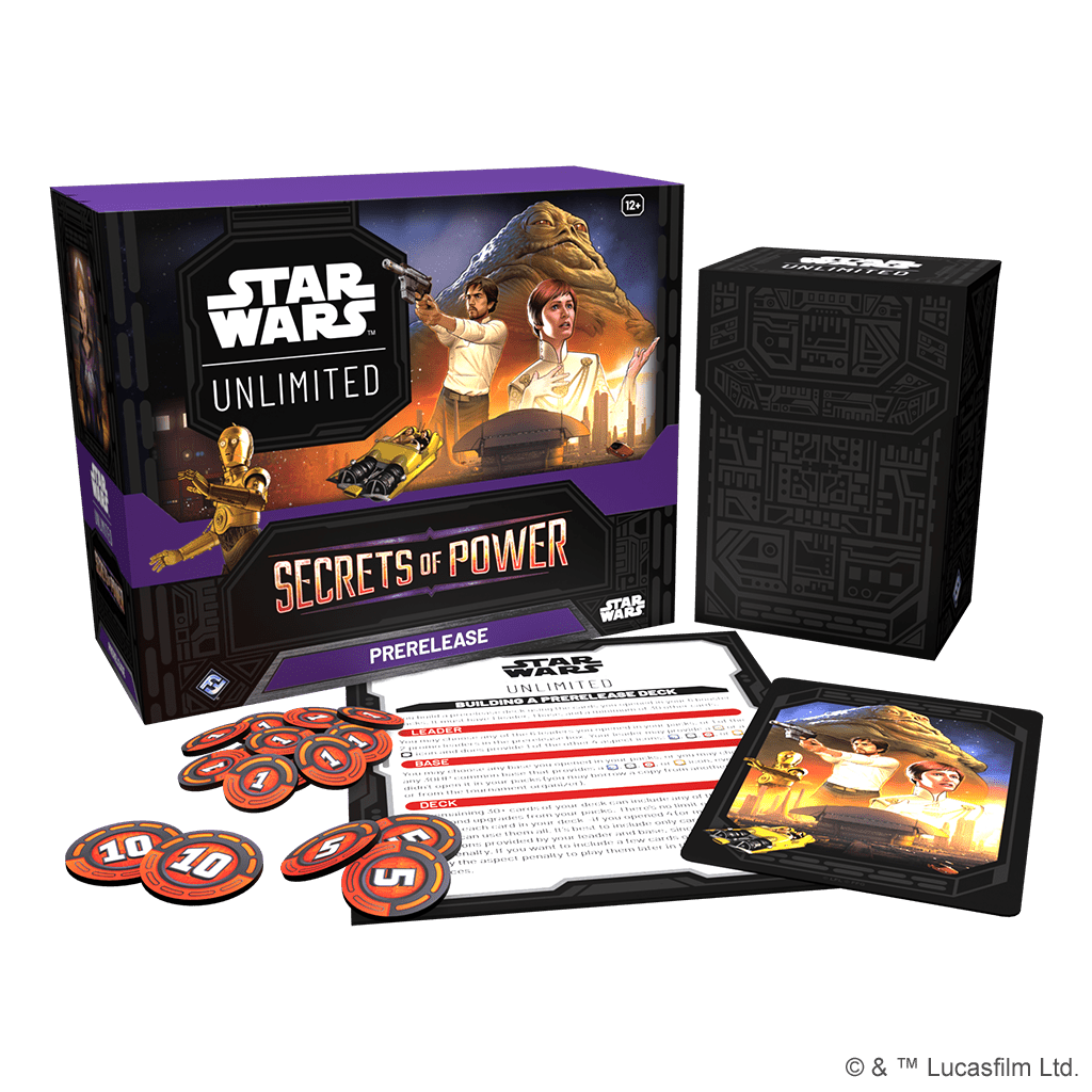 Fantasy Flight Games Trading Card Games > Star Wars Unlimited Star Wars: Unlimited - Secrets of Power: Prerelease Box 841333131845 SWH0604EN