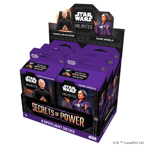 Fantasy Flight Games Trading Card Games > Star Wars Unlimited Star Wars: Unlimited - Secrets of Power: Spotlight Deck Display