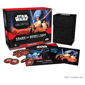 Fantasy Flight Games Trading Card Games > Star Wars Unlimited Star Wars: Unlimited - Spark of Rebellion Prerelease Box 841333122195 SWH0104EN