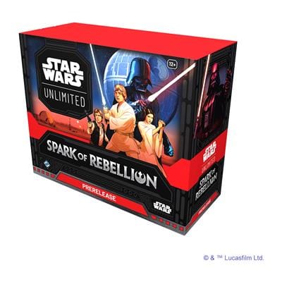 Fantasy Flight Games Trading Card Games > Star Wars Unlimited Star Wars: Unlimited - Spark of Rebellion Prerelease Box 841333122195 SWH0104EN