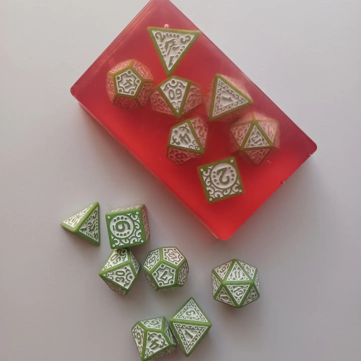 Fantasy Scents Decor > Candles Bar of Blossoms Feat. DianaOfTheRose - Dice Soap - Dungeons & Bubbles FS-Dice-BoB