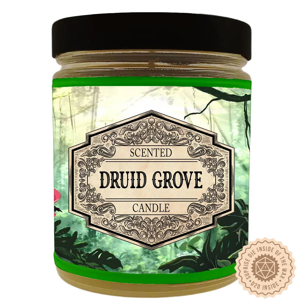 Fantasy Scents Decor > Candles DianaOfTheRose Druid Grove Scented Candle with Surprise D20 Dice