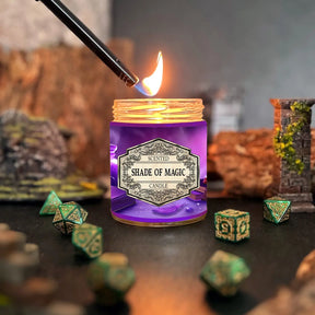Fantasy Scents Decor > Candles DianaOfTheRose Shade of Magic Scented Candle with Surprise D20 Dice