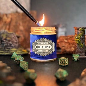 Fantasy Scents Decor > Candles HannahplaysDnD Lorekeeper Scented Candle with Surprise D20 Dice