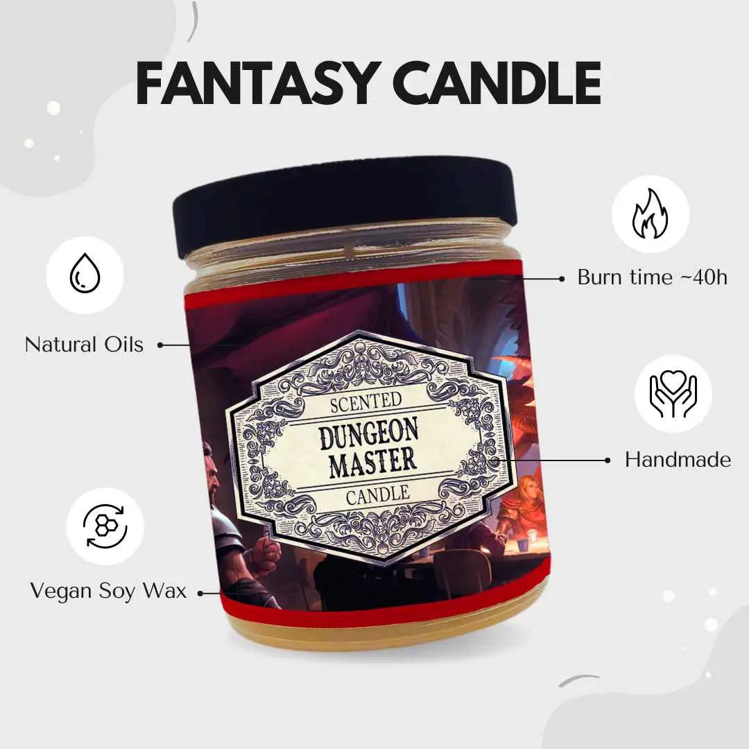 Fantasy Scents Decor > Candles Scented Candle Dungeon Master with Surprise D20 Dice QQ-ZT2F-GJ2C