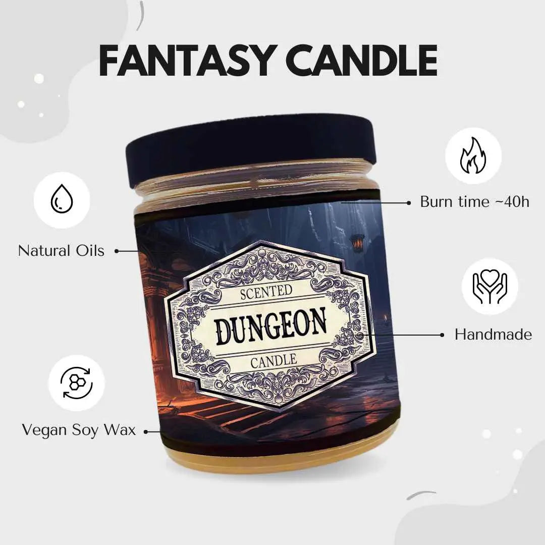 Fantasy Scents Decor > Candles Scented Candle Dungeon with Surprise D20 Dice SKU3