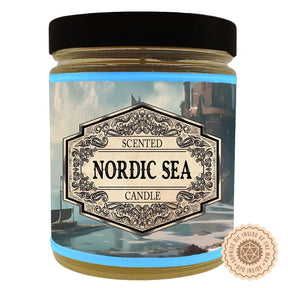 Fantasy Scents Decor > Candles Scented Candle Nordic Sea with Surprise D20 Die SKU8