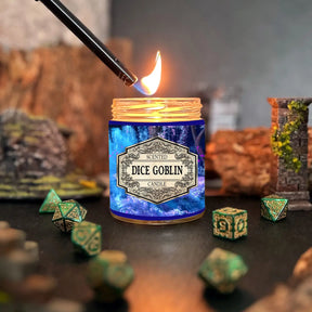 Fantasy Scents Decor > Candles TaylorsTavernTales Dice Goblin Scented Candle with Surprise D20