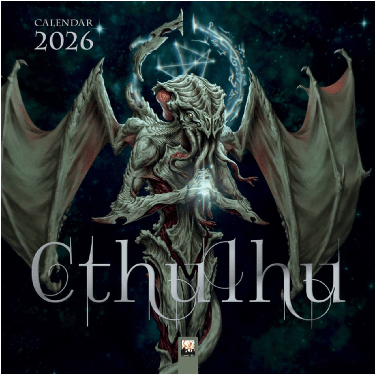Flame Tree Calendars Stationery > Calendars Wall Calendar 2026 - Cthulhu 9781835623220 ING-9781835623220