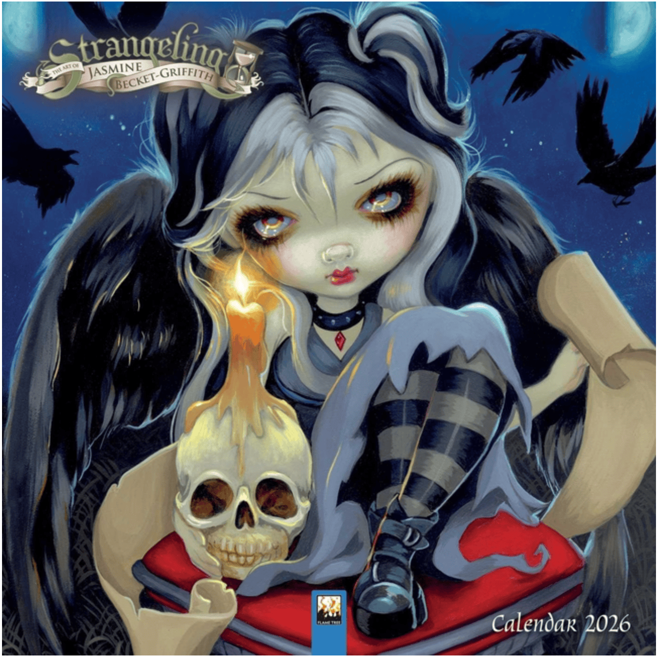 Flame Tree Calendars Stationery > Calendars Wall Calendar 2026 - Strangeling by Jasmine Becket-Griffith 9781835623176 ING-9781835623176