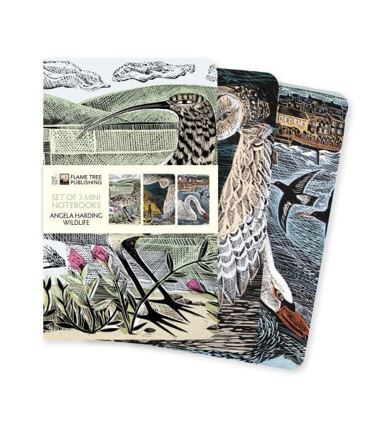 Flame Tree Studio Journals Angela Harding: Wildlife Set of 3 Mini Notebooks 9781804177501 2309066