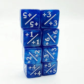 Foam Brain Games Dice +1/+1 Pearl Blue Counters For Magic - Set of 8 840292515949 FBG5151