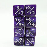 Foam Brain Games Dice +1/+1 Pearl Purple Counters For Magic - Set of 8 840292515956 FBG5152