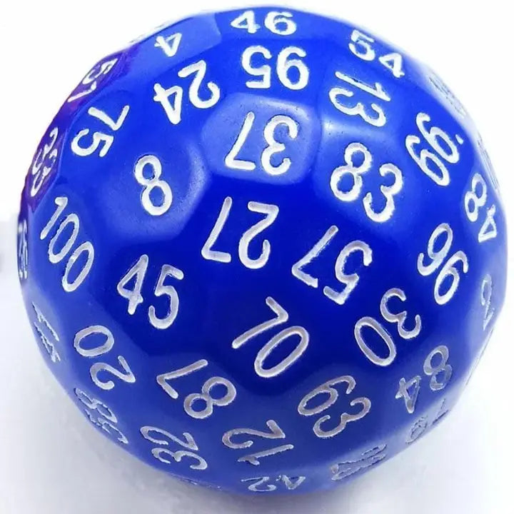 Foam Brain Games Dice 45mm D100 - Blue 617629716009 FBG5001