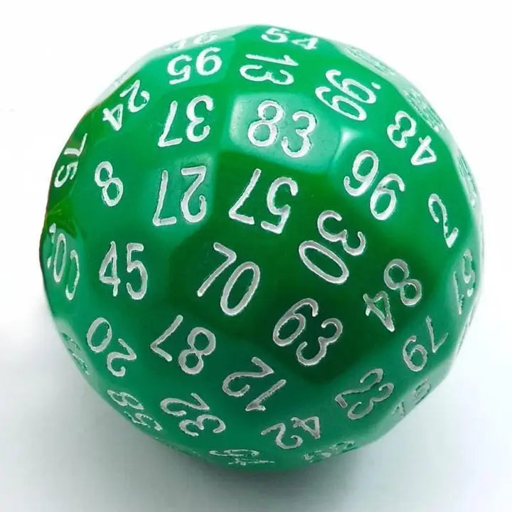 Foam Brain Games Dice 45mm D100 - Green 617629716030 FBG5004