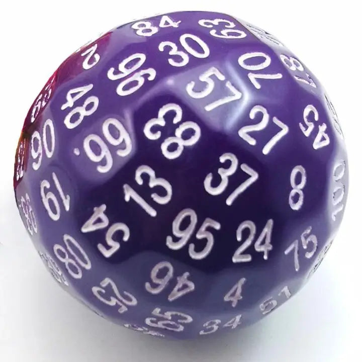 Foam Brain Games Dice 45mm D100 - Purple 617629716016 FBG5002