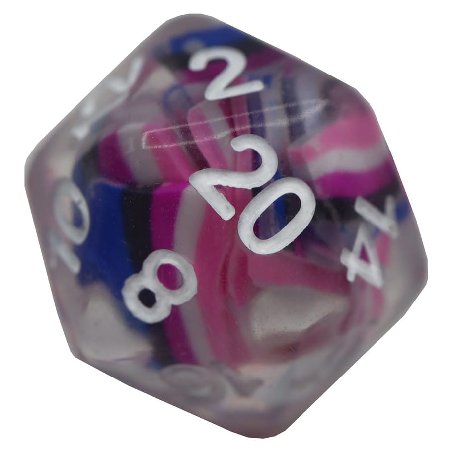 Foam Brain Games Dice 7-Set Genderfluid Flag 617629720112 FBG2288