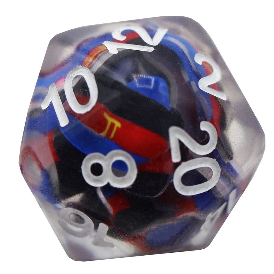Foam Brain Games Dice 7-Set Polyamorous Flag 617629720280 FBG2293
