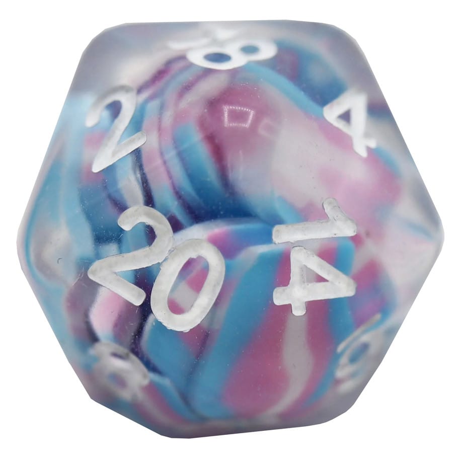 Foam Brain Games Dice 7-Set Transgender Flag 617629720099 FBG2286