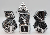 Foam Brain Games Dice Alchemist Metals: Necrotic - Metal RPG Dice Set 840292514881 FBG4509